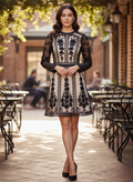 NWT KAREN MILLEN EMBROIDERED DRESS (org$342)