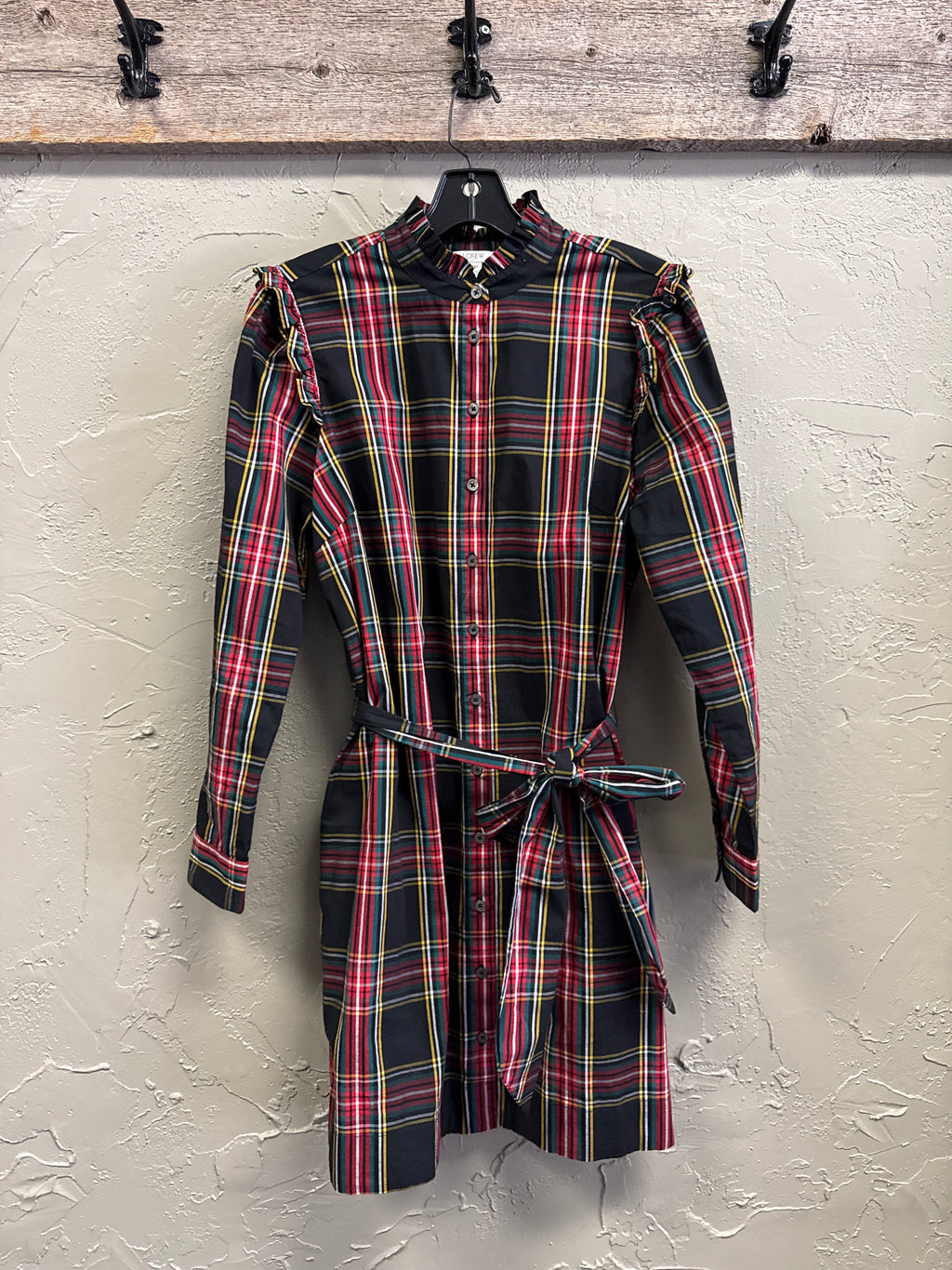 NWOT J Crew Ruffle Shirt Dress (org$90)