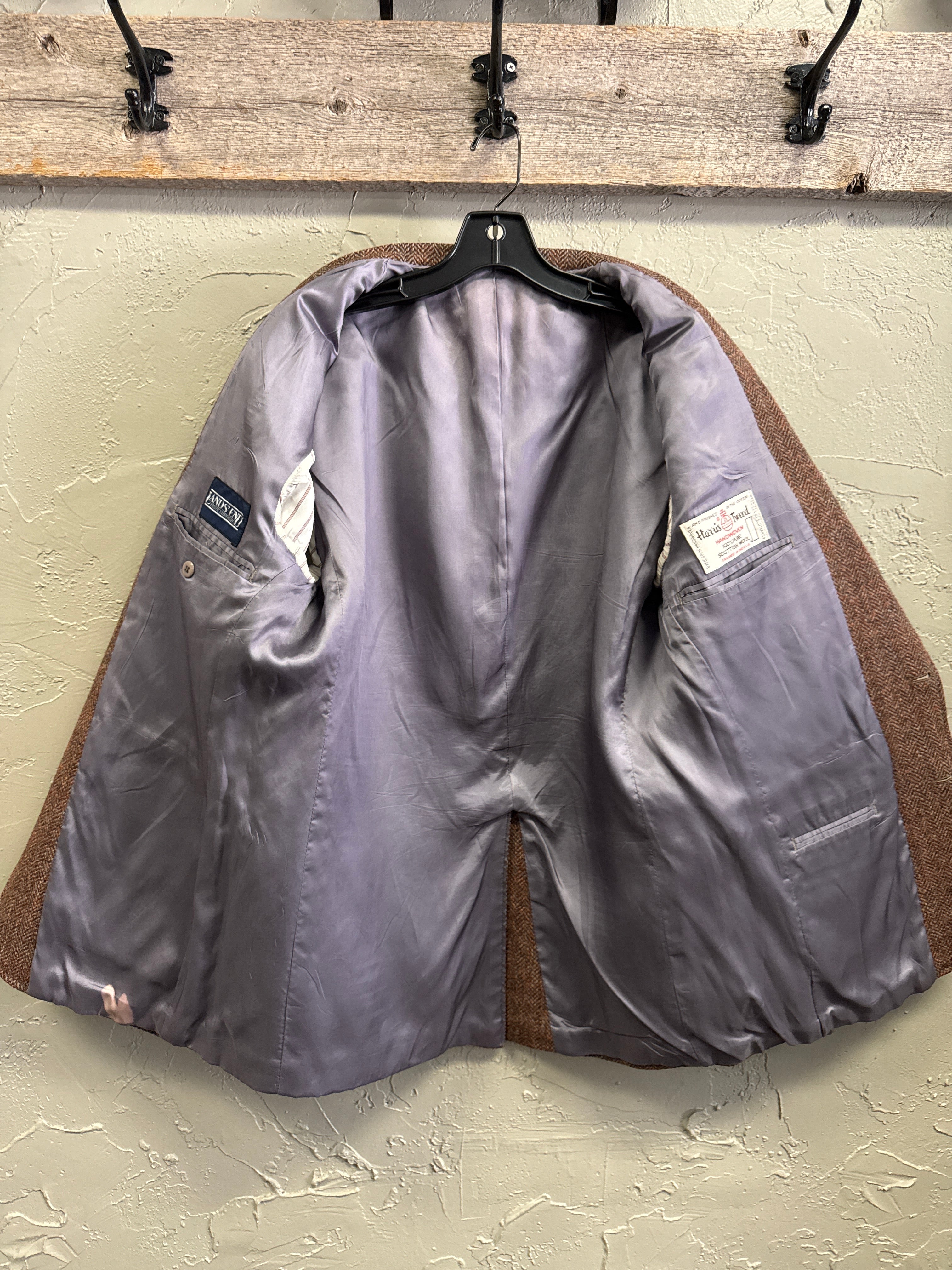 VTG LANDS END HARRIS TWEED BLAZER