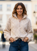 NEW IN SHERPA 1/2 ZIP PULLOVER