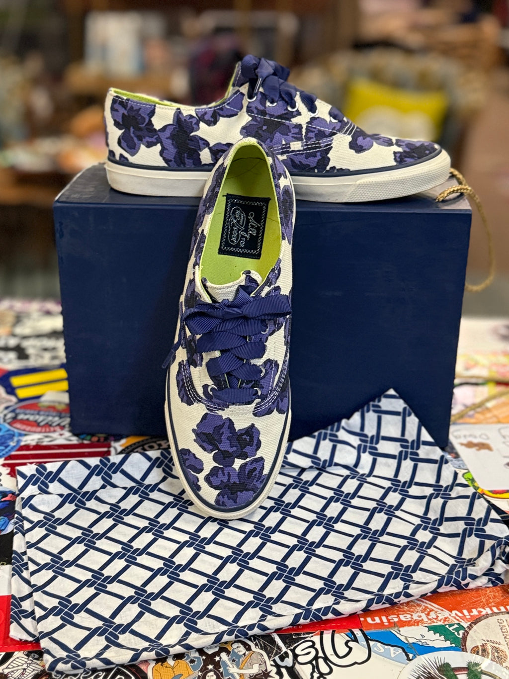 MILLY FOR SPERRY FLORAL SNEAKER