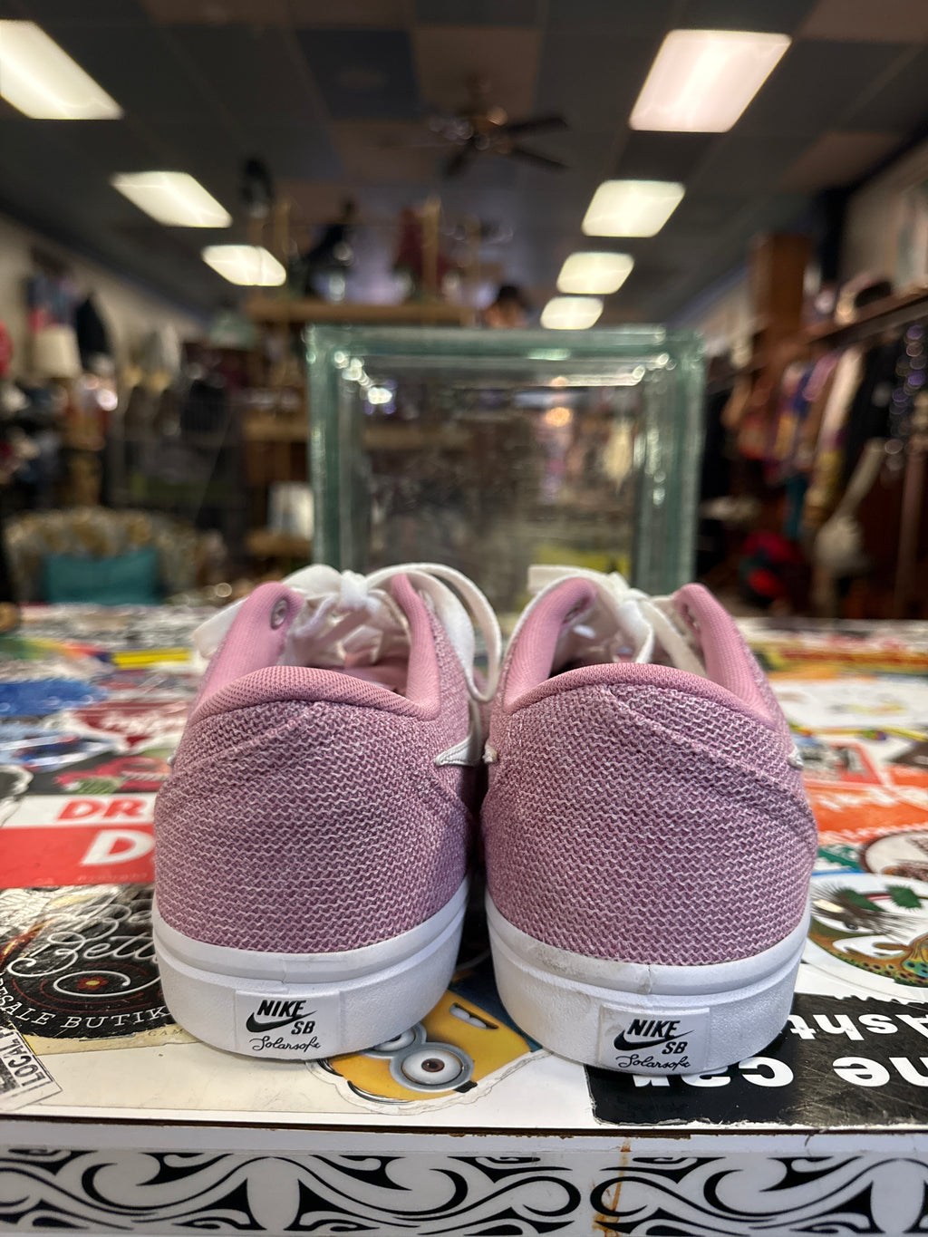 NIKE SB CHECK SOLAR CANVAS SNEAKERS