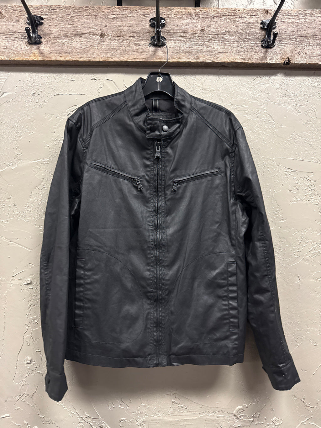 EXPRESS WAXED COTTON MOTO JACKET (org$198)
