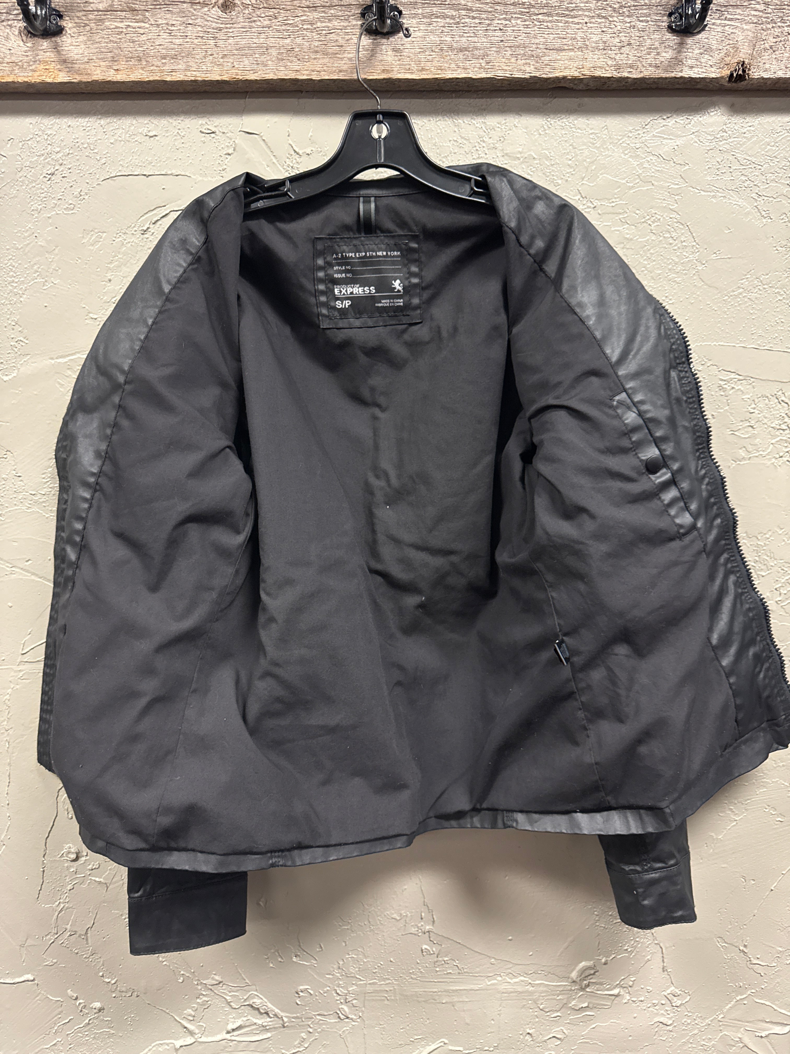 EXPRESS WAXED COTTON MOTO JACKET (org$198)