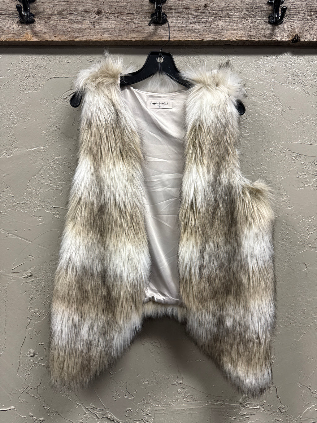 IMPRESSIONS FAUX FUR VEST