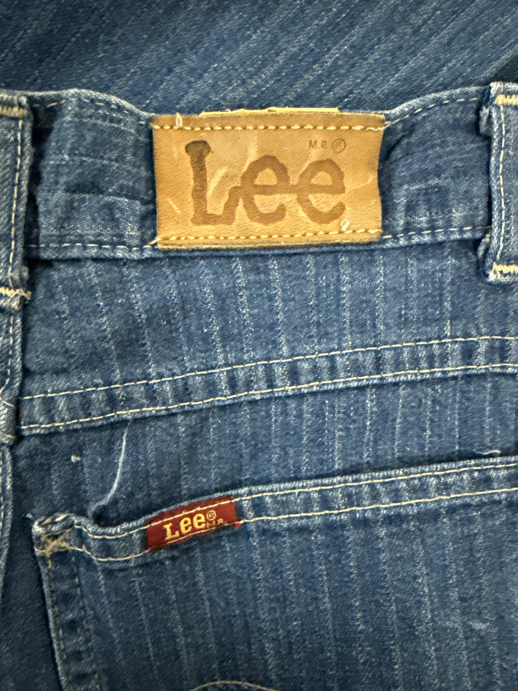 VTG 80's LEE PINSTRIPE JEANS