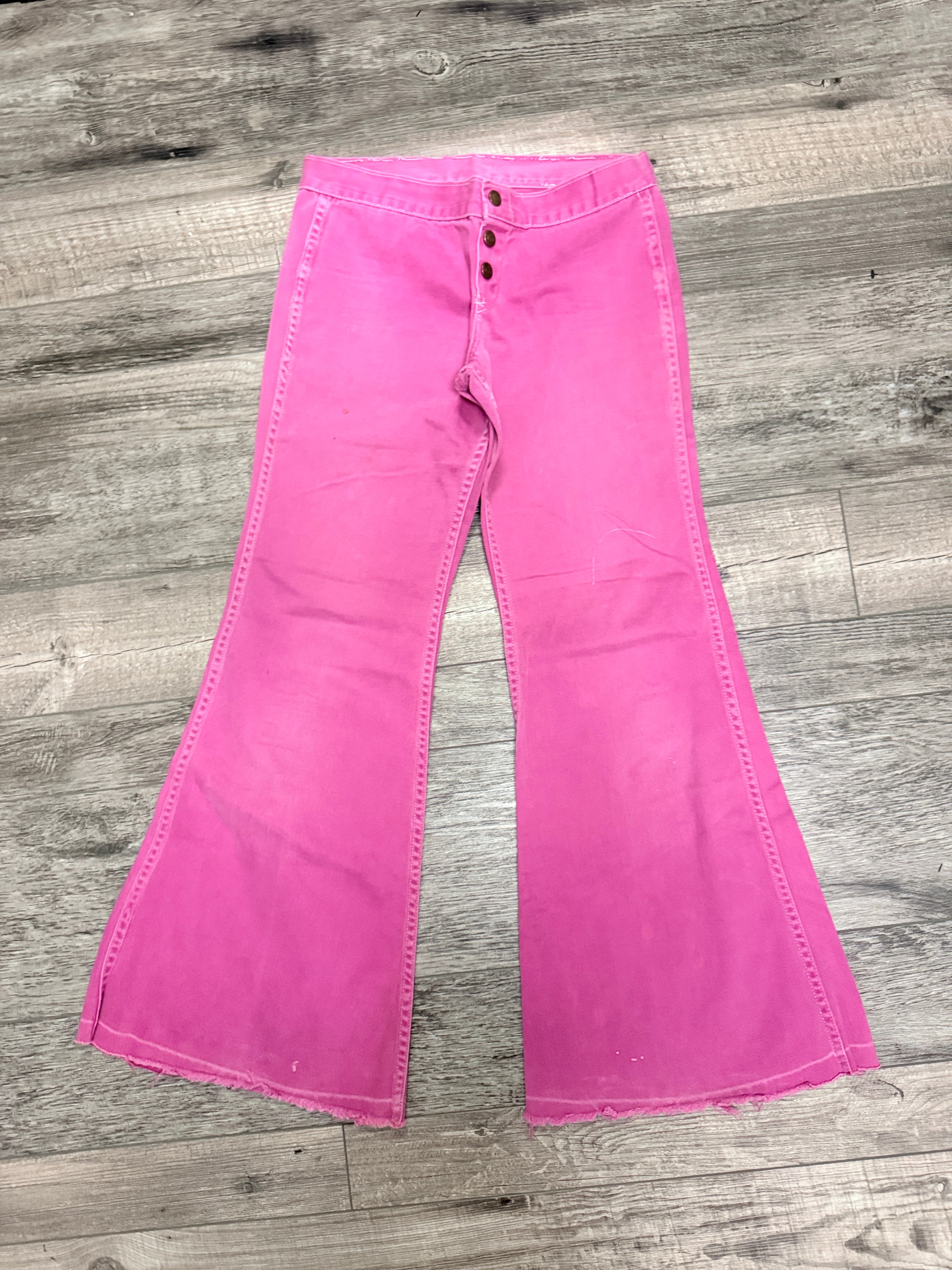 VTG 70’s PINK FLARE JEANS