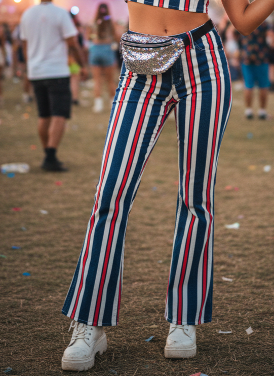 VTG 70s WRANGLER STRIPED JEAN