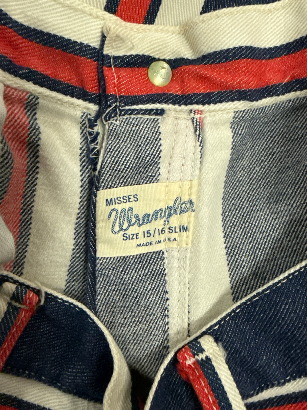 VTG 70s WRANGLER STRIPED JEAN