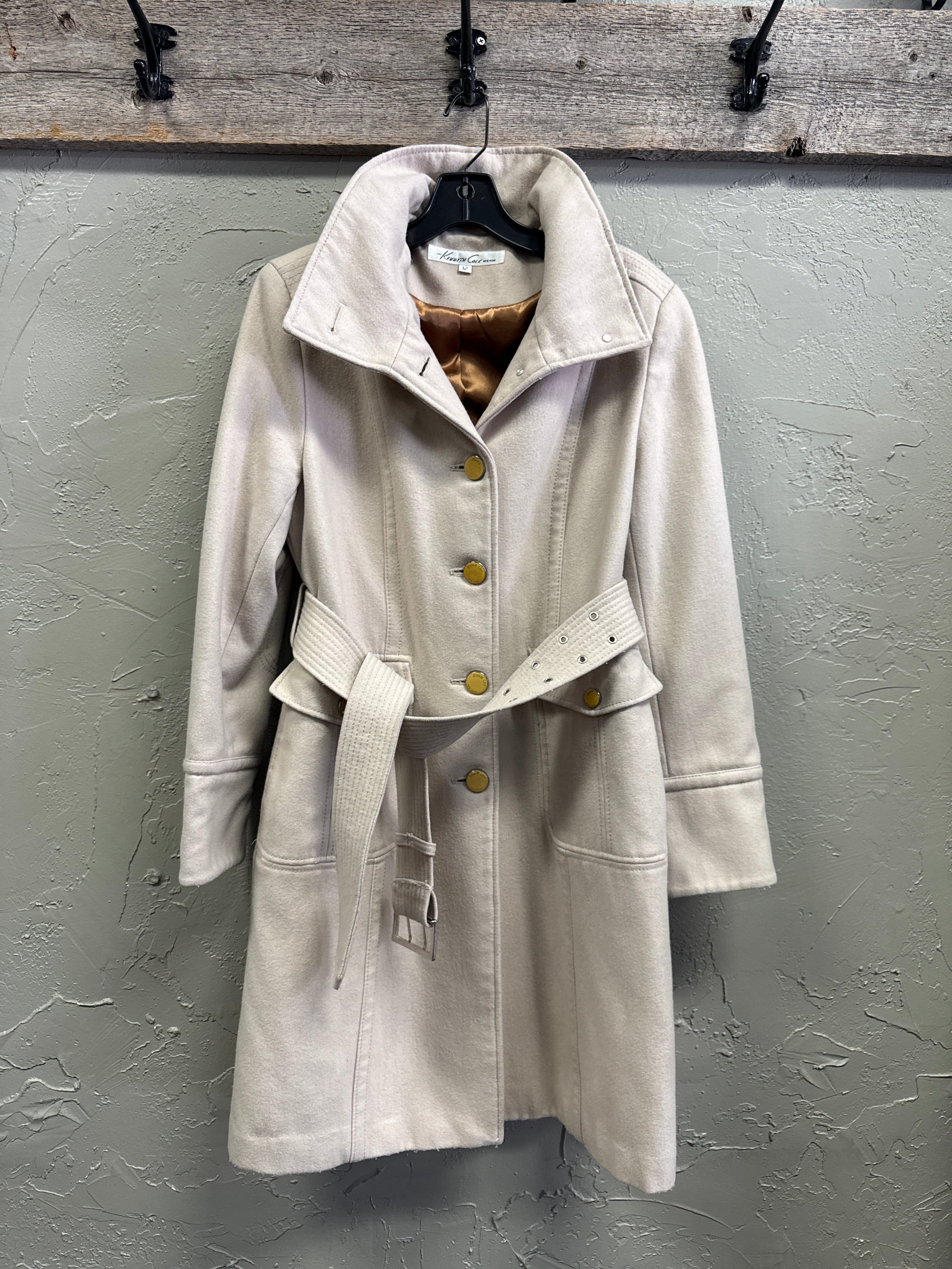 KENNETH COLE BELTED COAT (org$240)