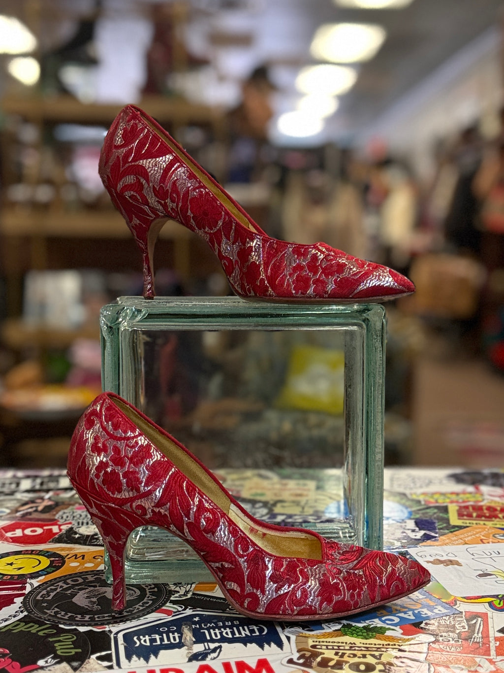 VTG MARILYN BROCADE PUMPS