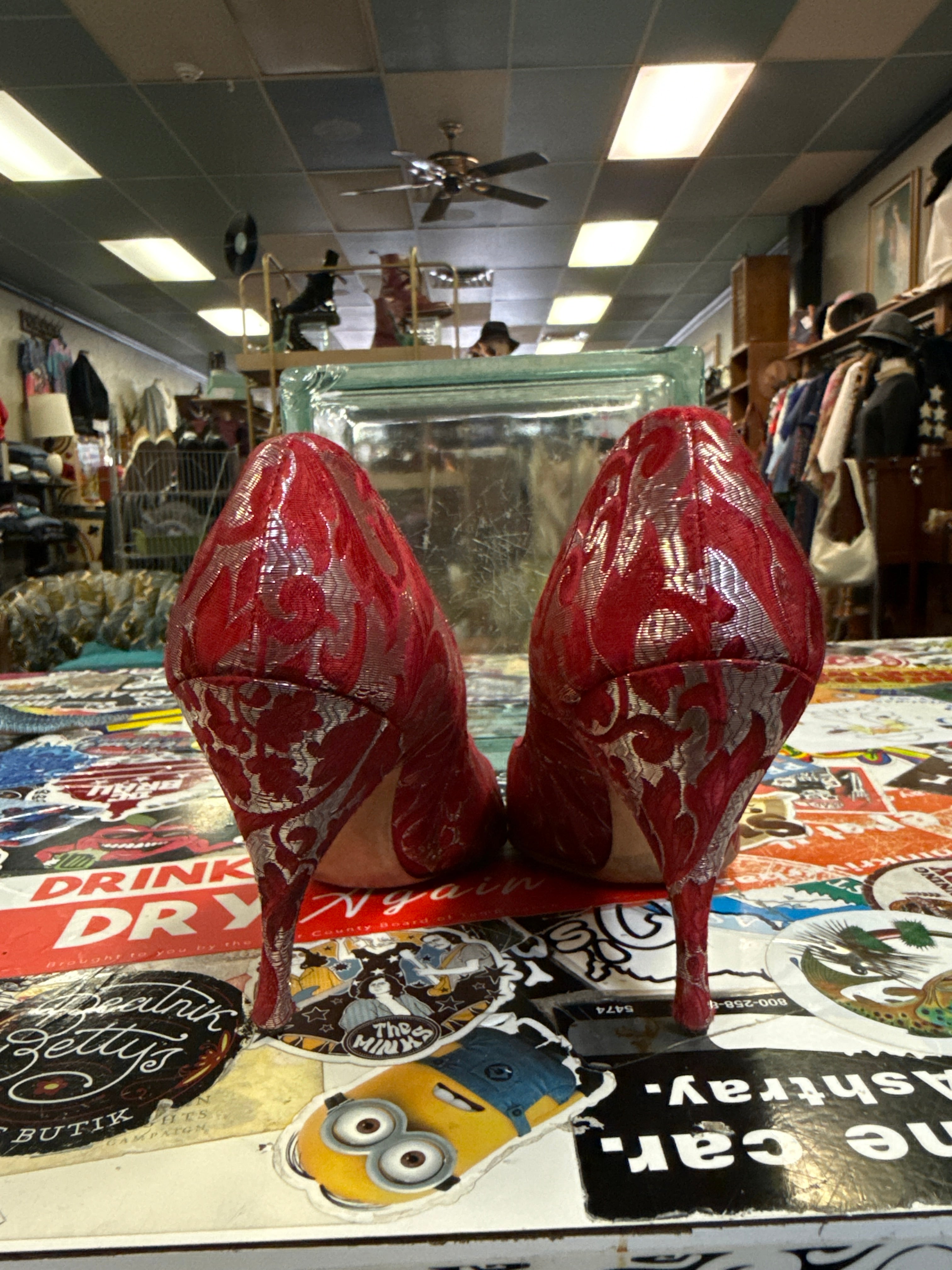 VTG MARILYN BROCADE PUMPS