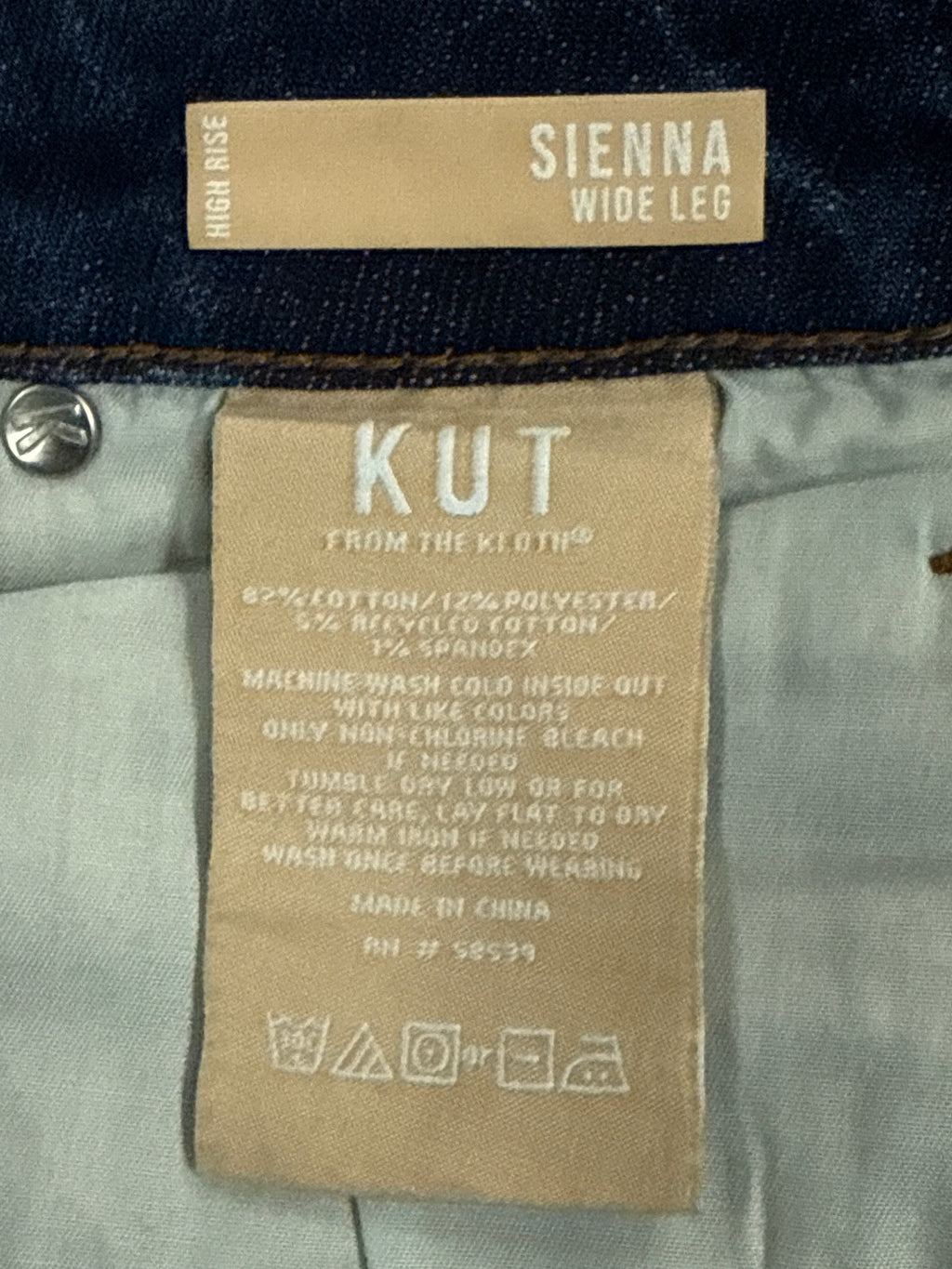 KUT from the KLOTH CUFFED WIDE LEG (org$119)