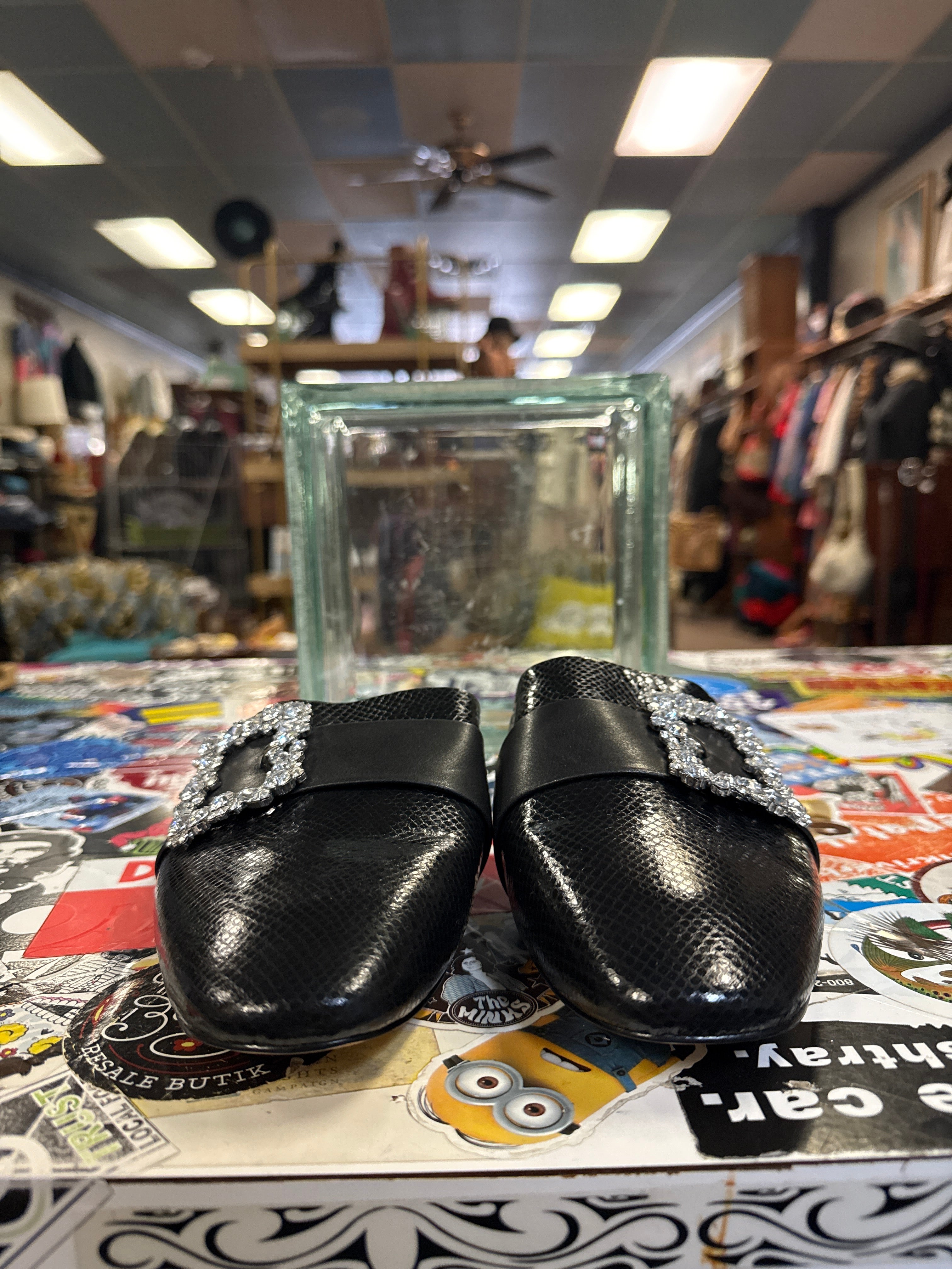 NWOT WHBM JEWELED SLIDES (org$150)