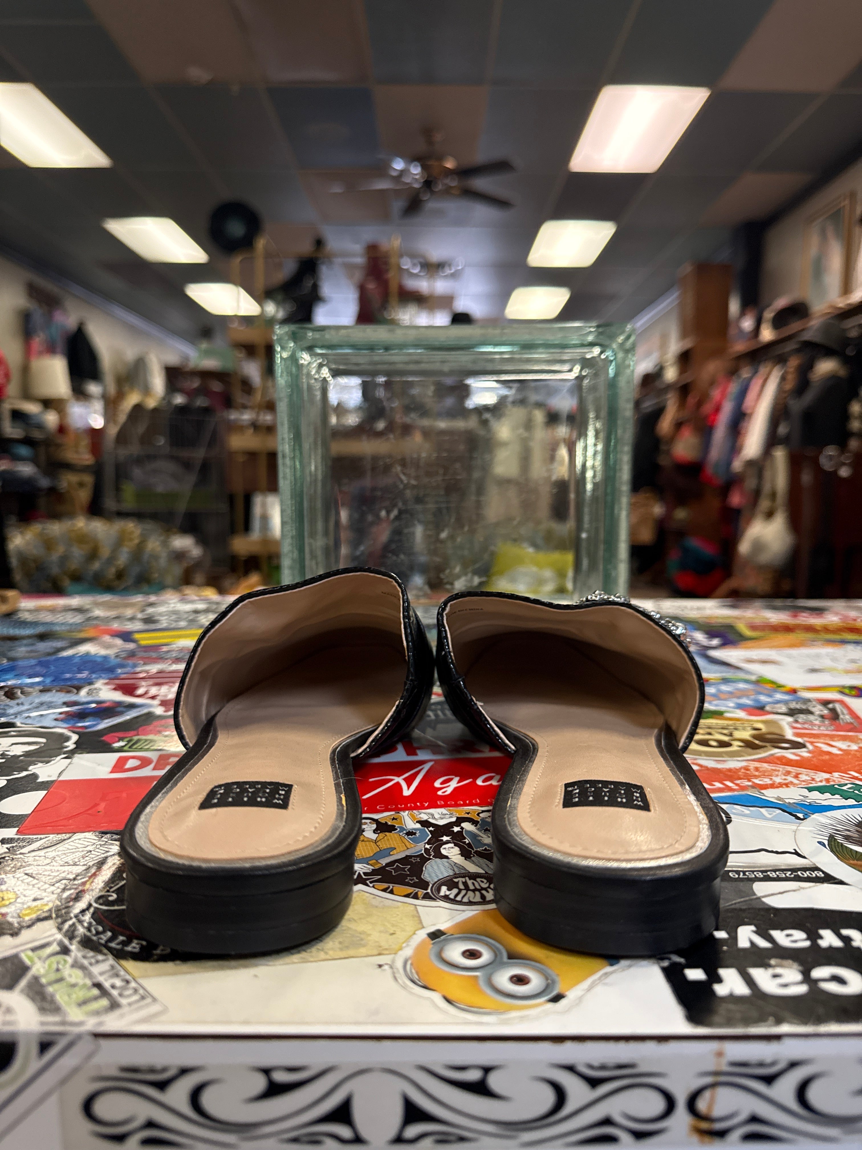 NWOT WHBM JEWELED SLIDES (org$150)