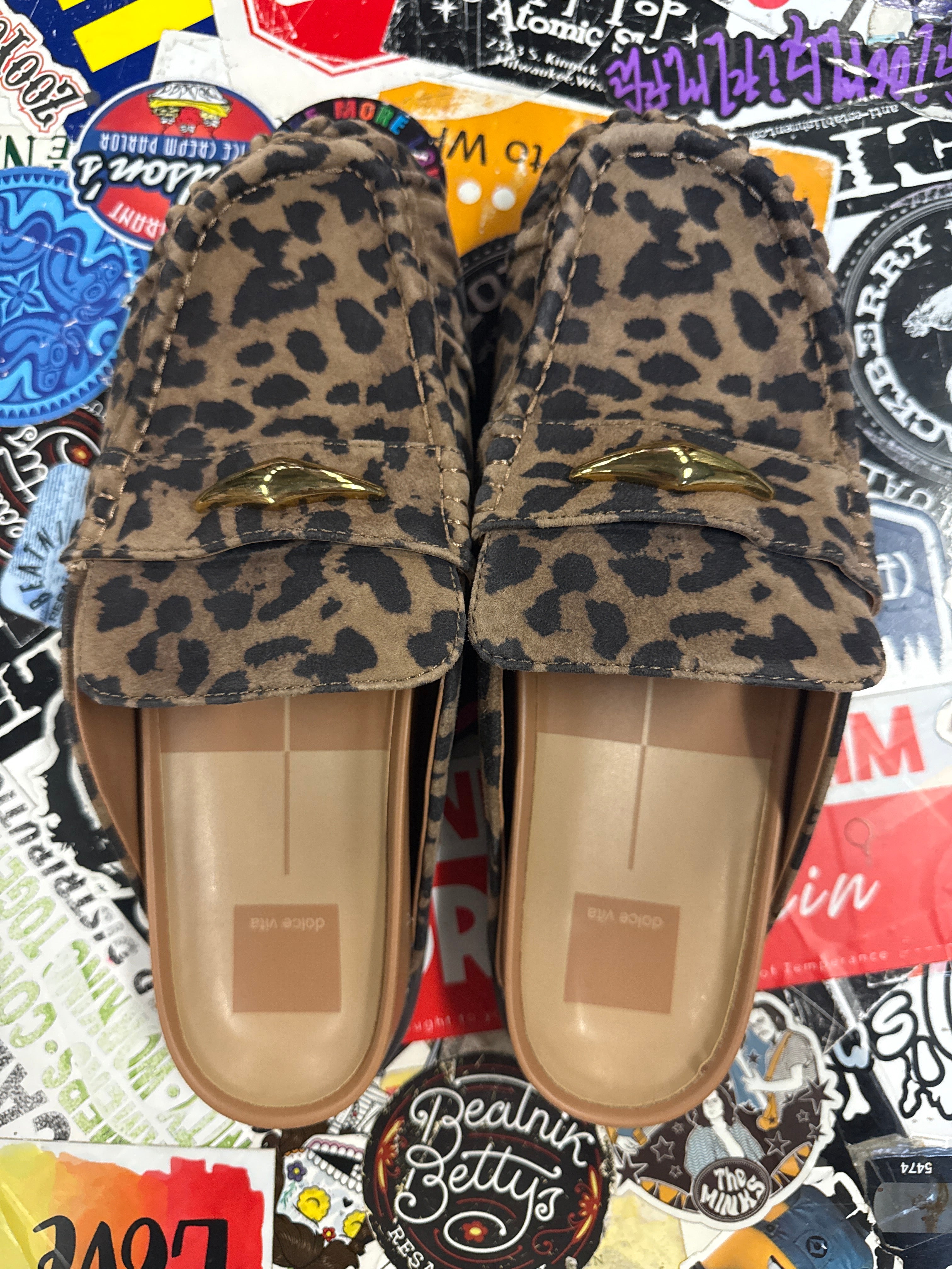 NWT DOLCE VITA LEOPARD SLIDES (org$155)