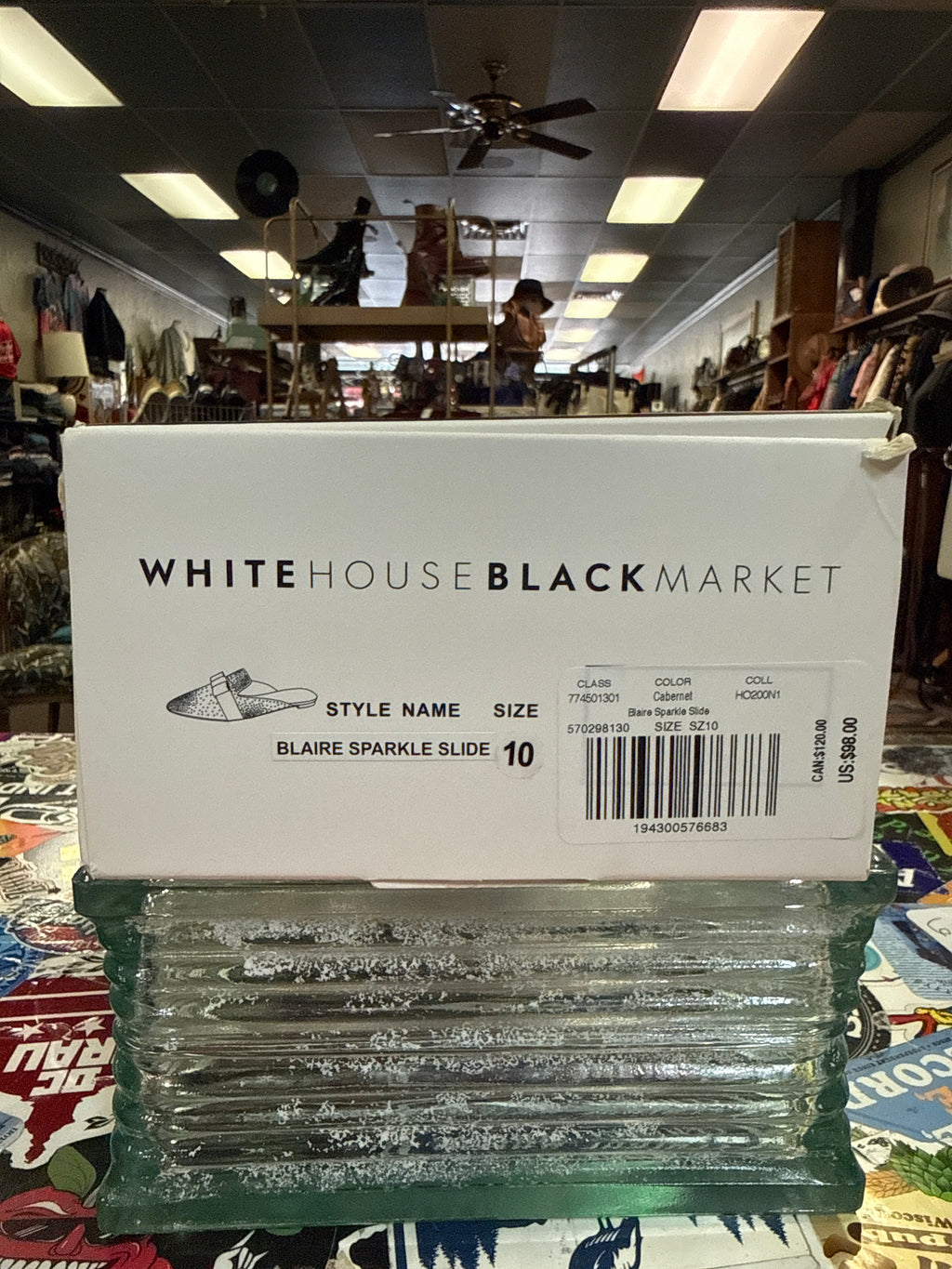 NIB WHBM BLAIRE SPARKLE SLIDE (org$98)