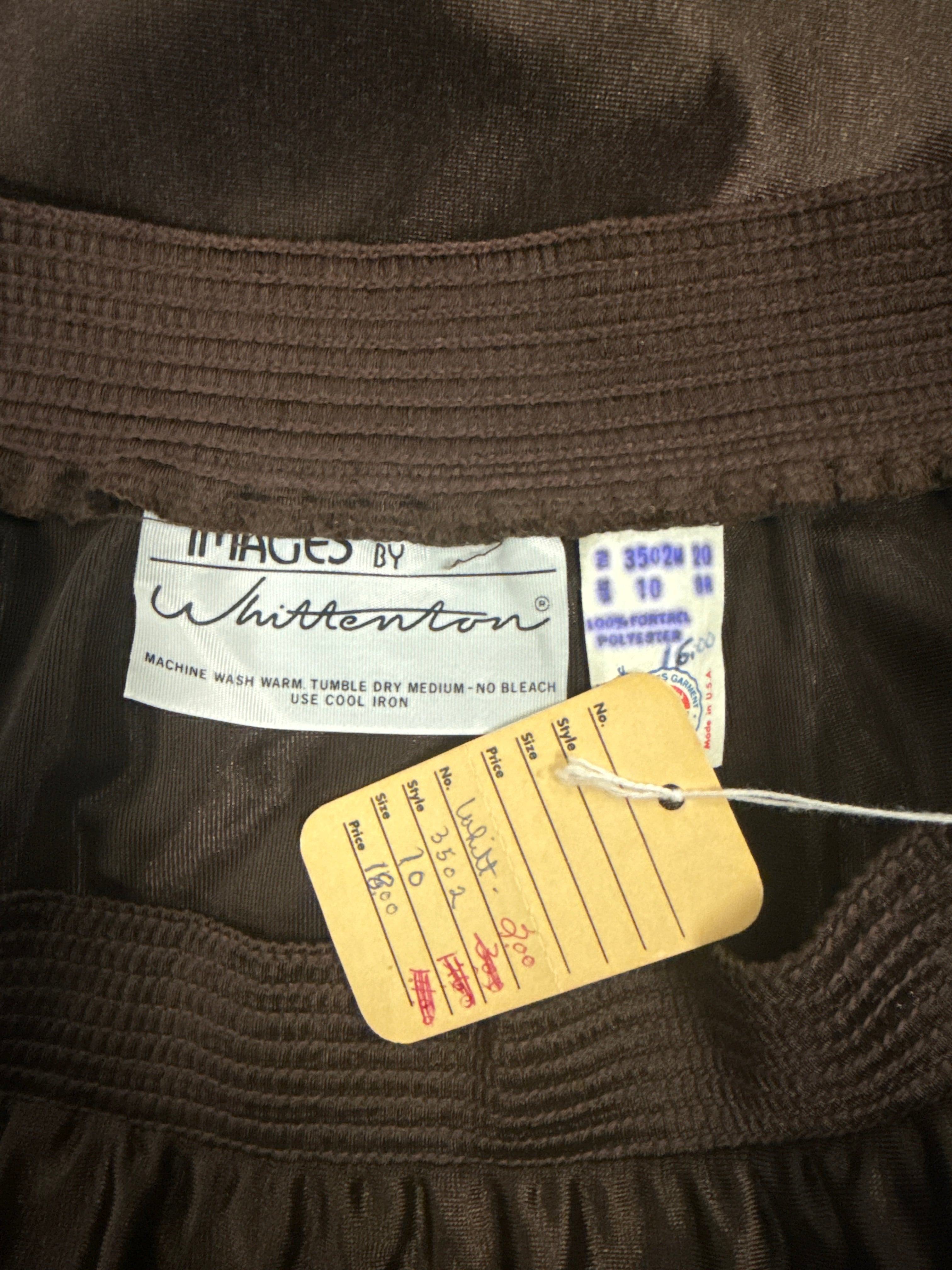 NOS IMAGES SATIN LOOK MIDI-SKIRT