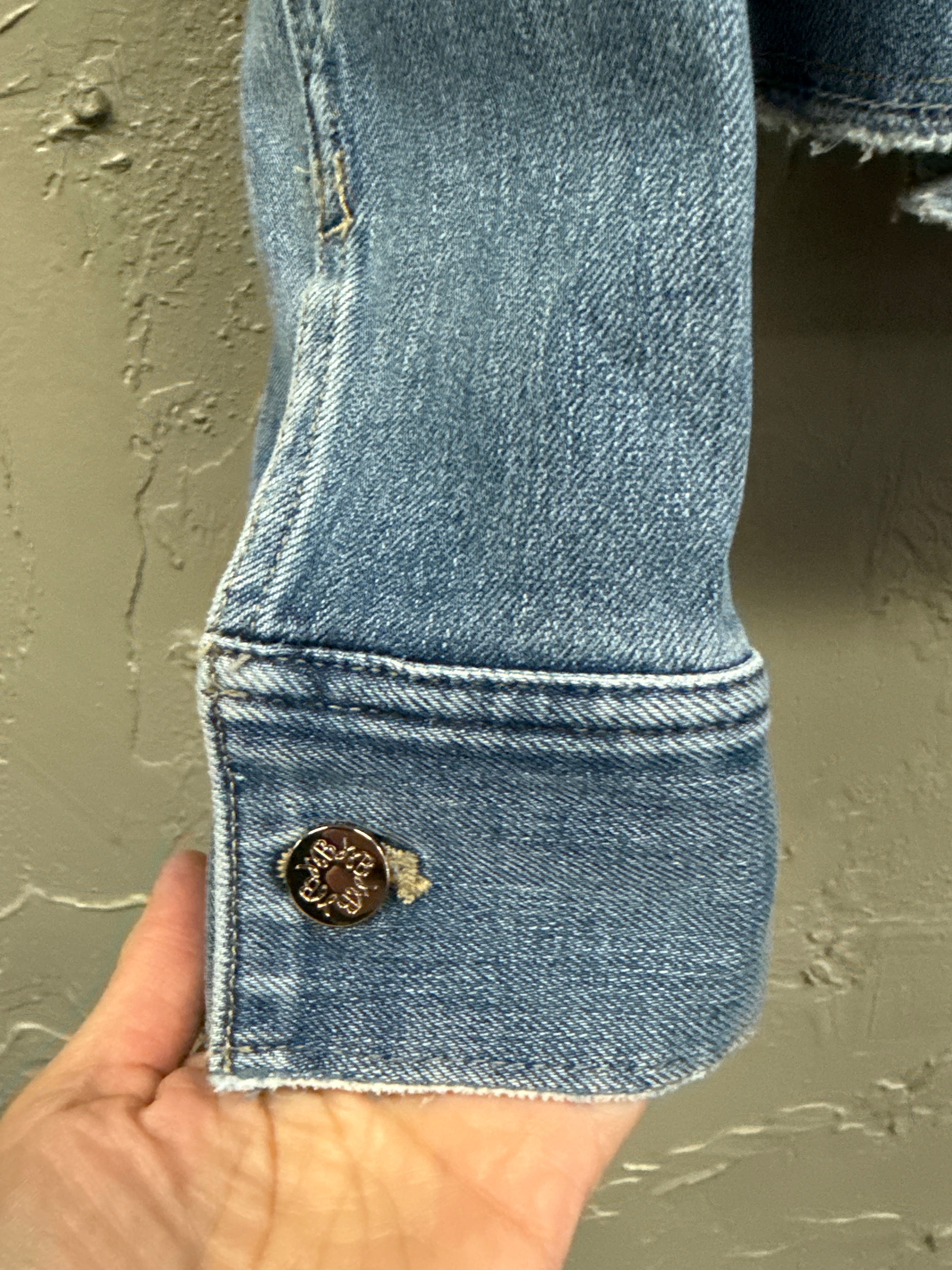 NWT WHBM CROP DENIM JACKET (org$150)