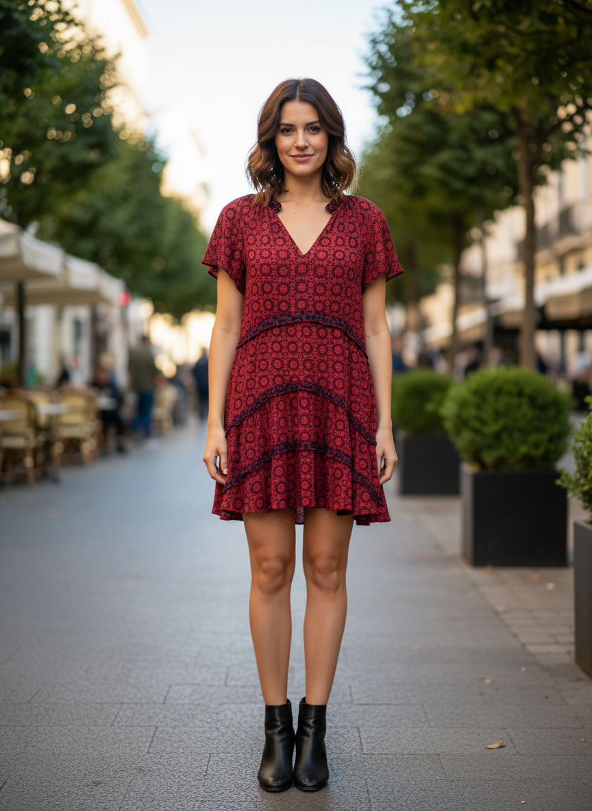 Anthropologie Tiered Mini Dress (org$138)