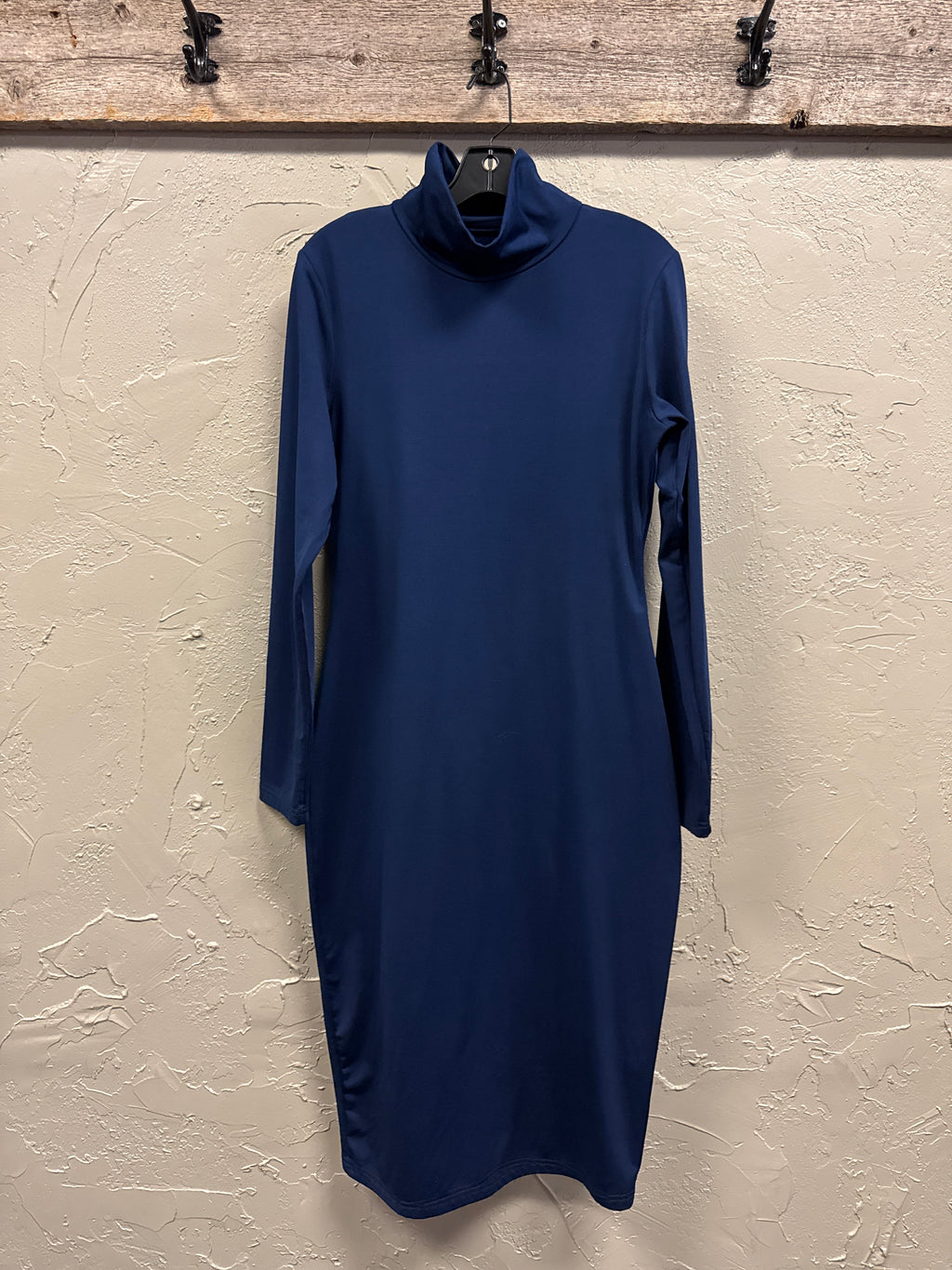 Turtleneck Bodycon Midi Dress
