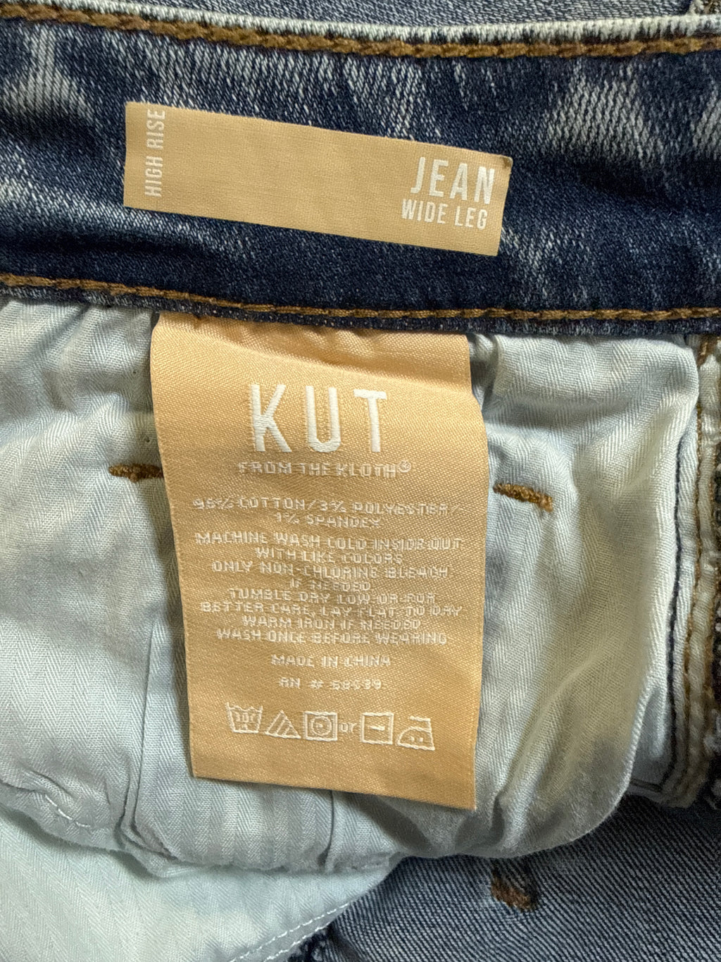 KUT from the KLOTH WIDE-LEG JEAN (org$119)
