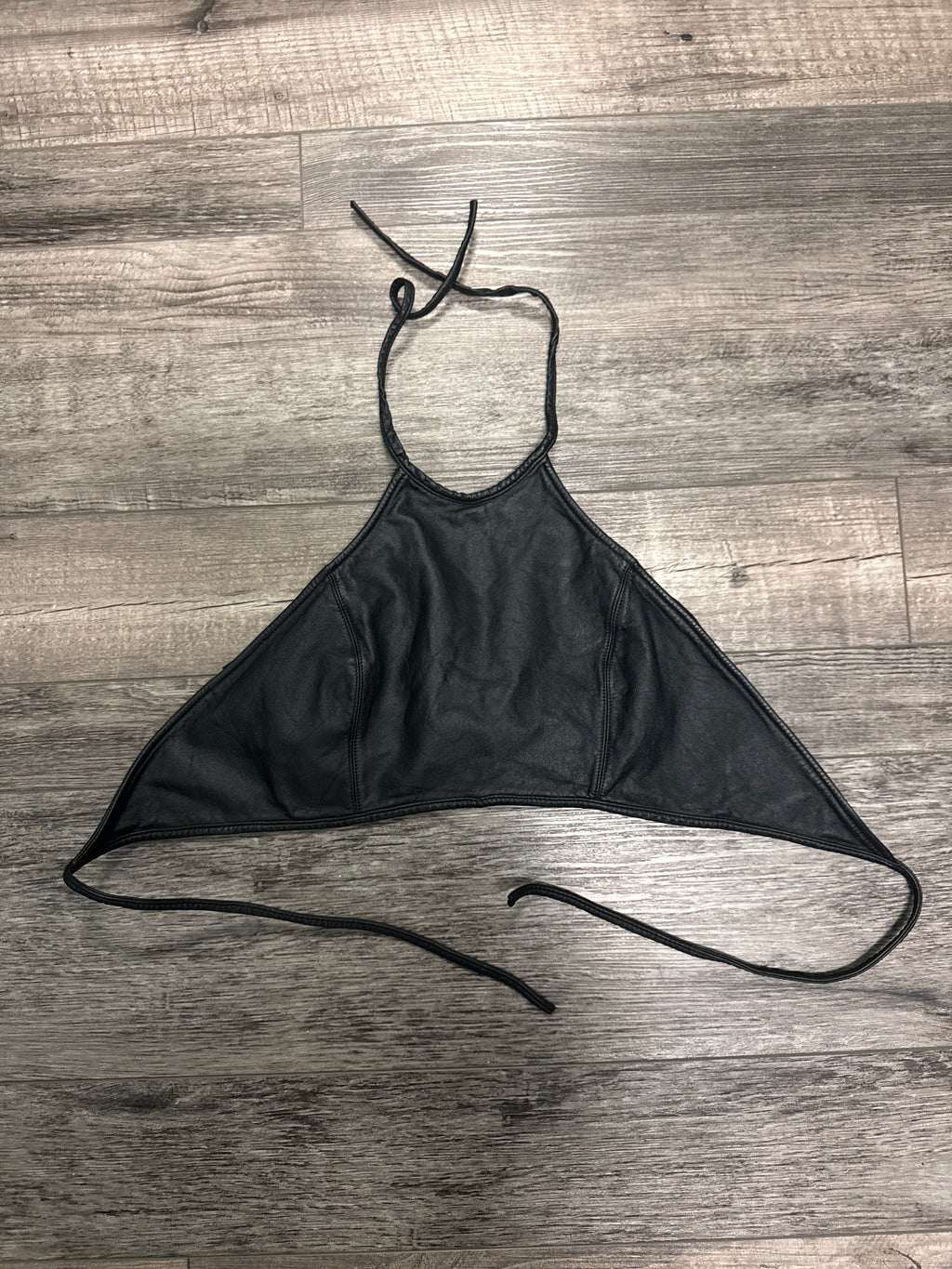 VTG RALPH LAUREN LEATHER HALTER