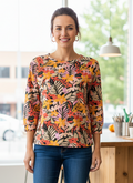 LOFT TROPICAL FLORAL PULLOVER (org$65)