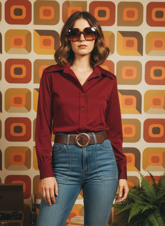 VTG LONG-SLEEVE BUTTON UP