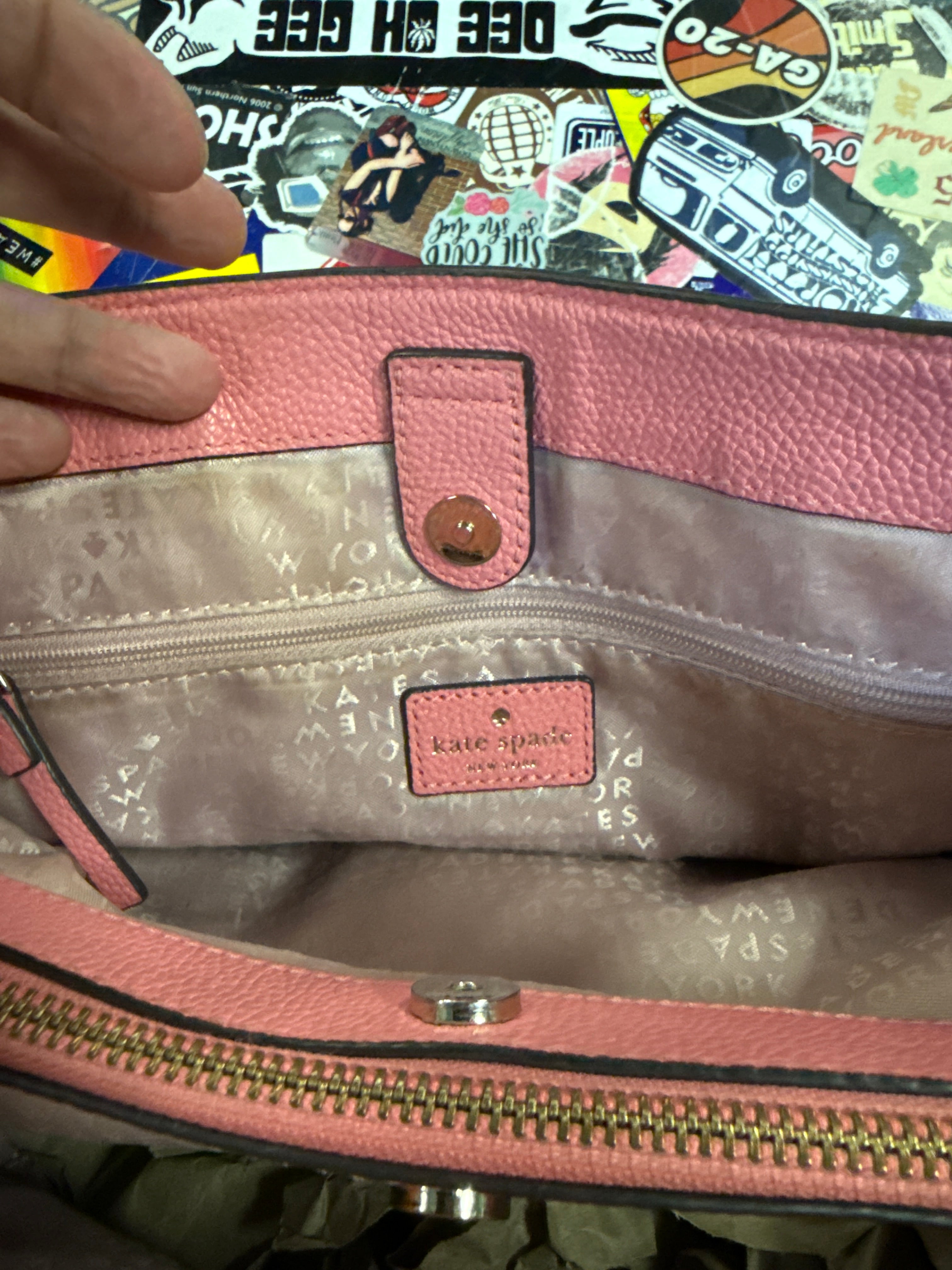 KATE SPADE LEATHER SATCHEL (org$379)