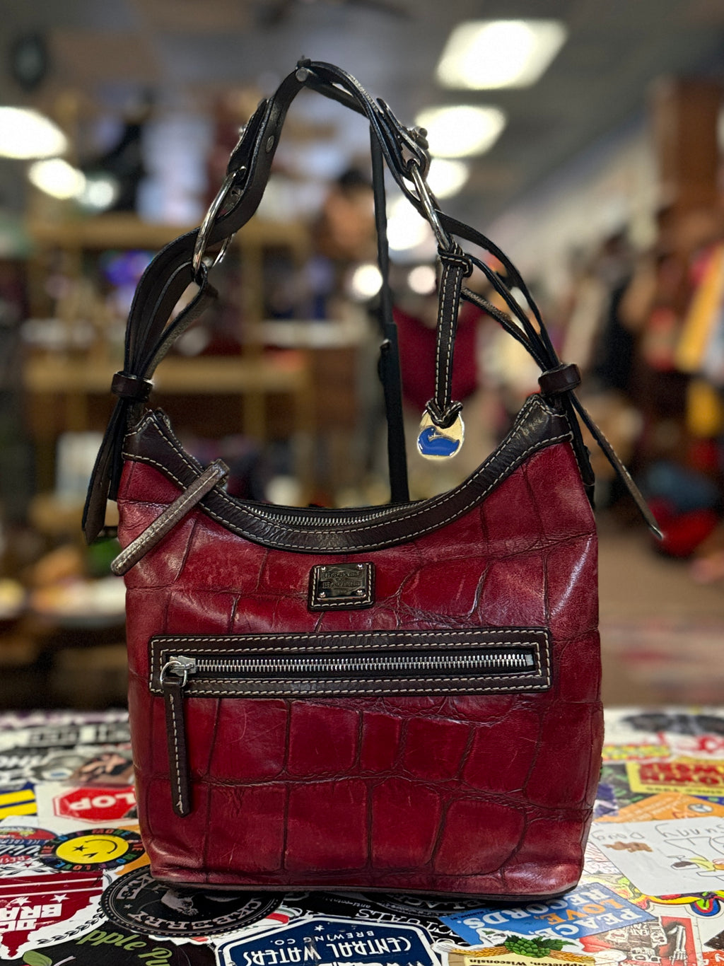 VTG DOONEY & BOURKE CROC-NILE BAG