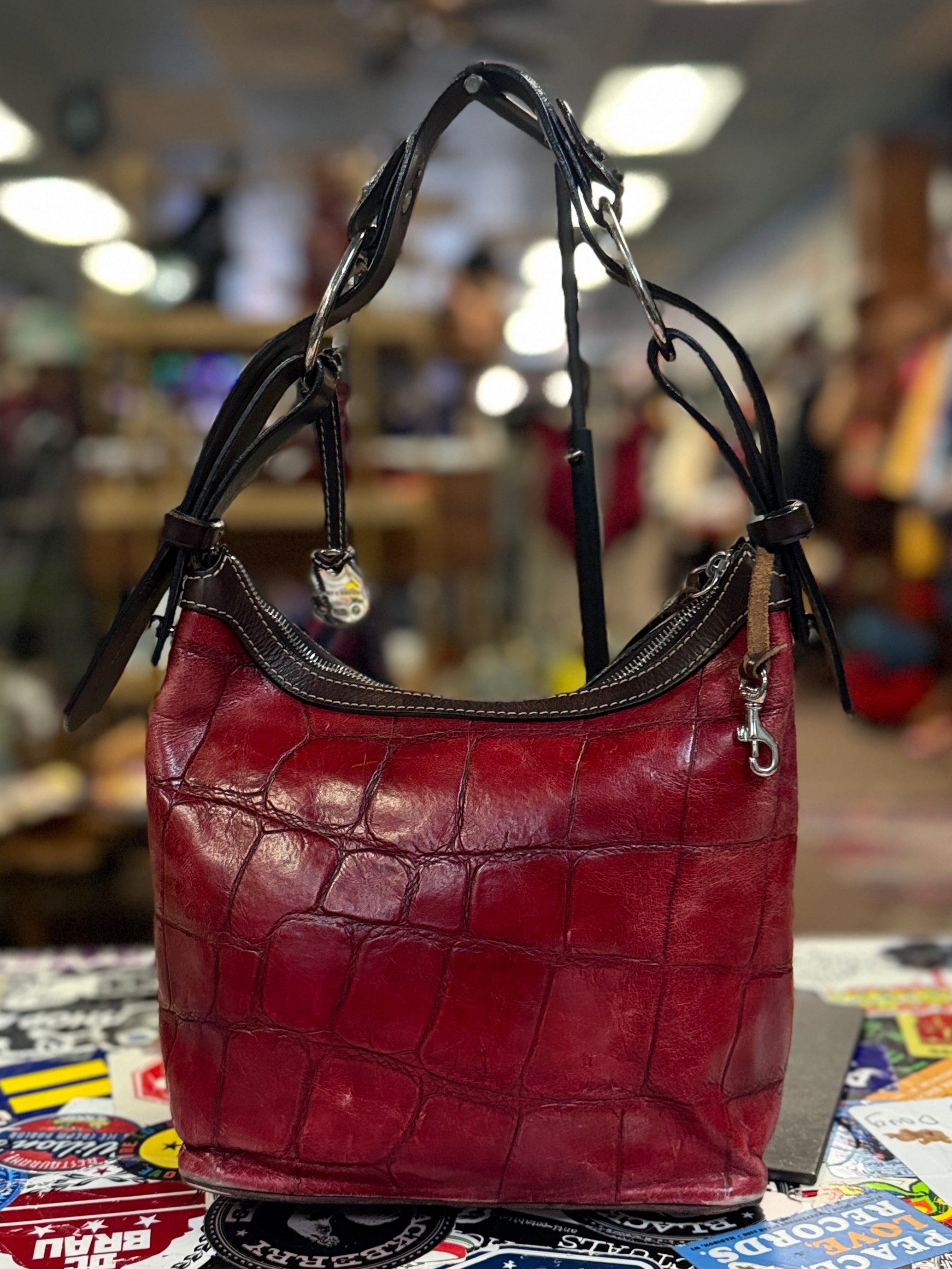 VTG DOONEY & BOURKE CROC-NILE BAG