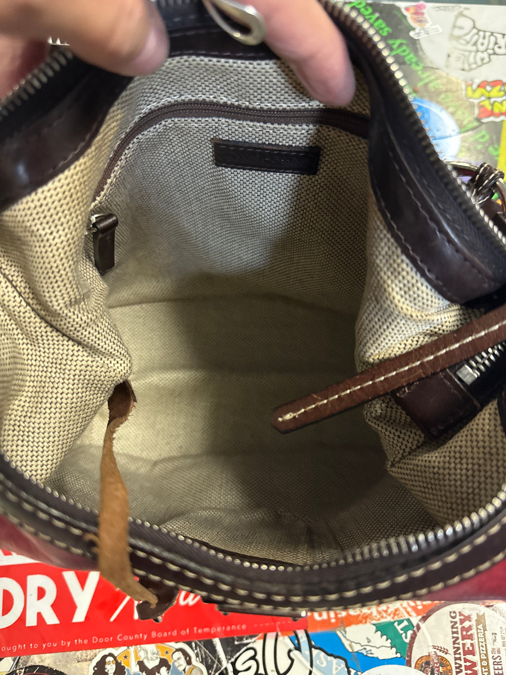 VTG DOONEY & BOURKE CROC-NILE BAG