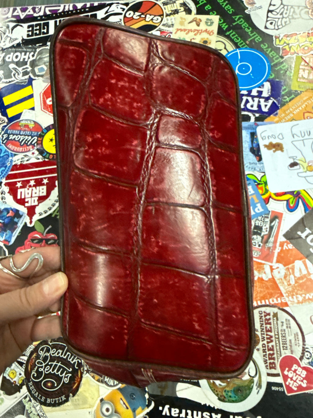 VTG DOONEY & BOURKE CROC-NILE BAG