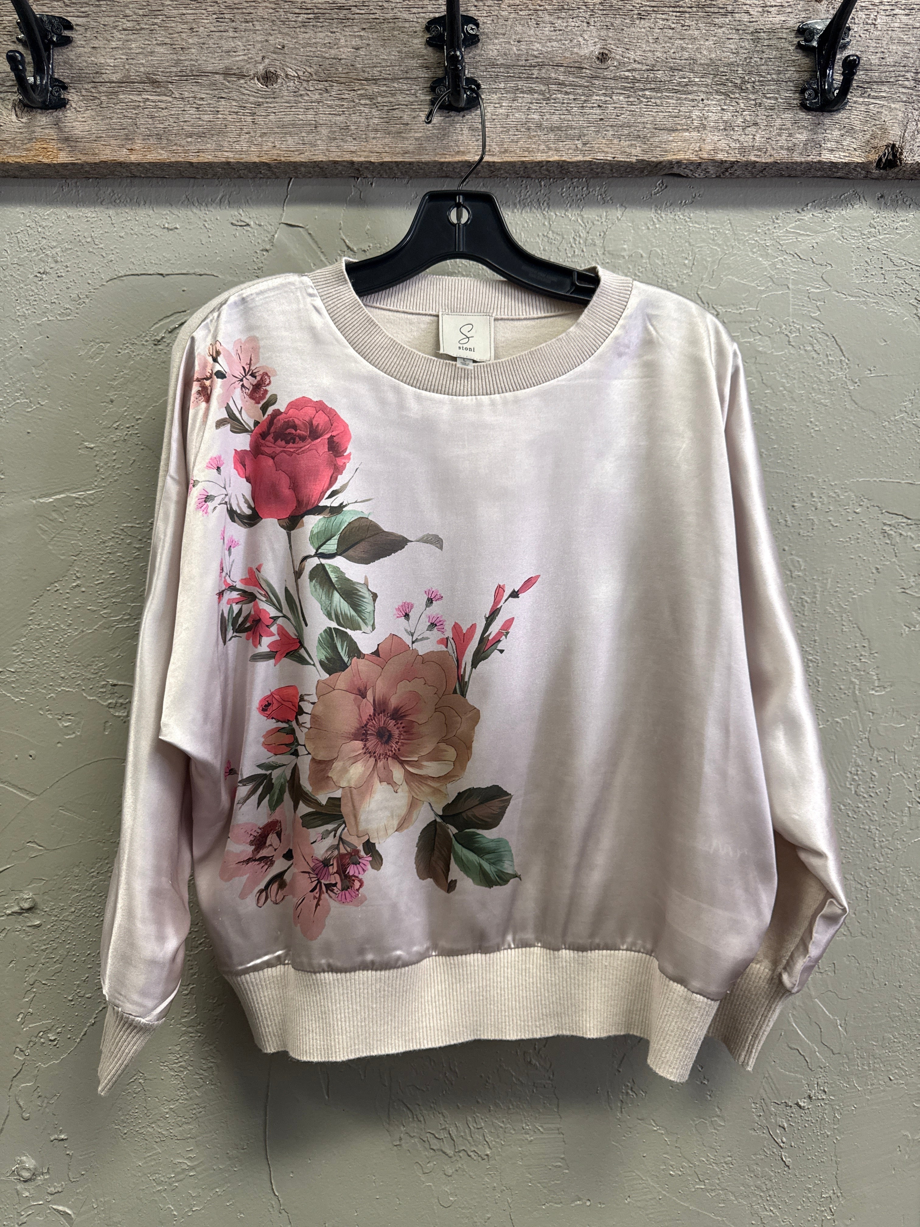 SIONI FLORAL PRINT TOP (org$138)