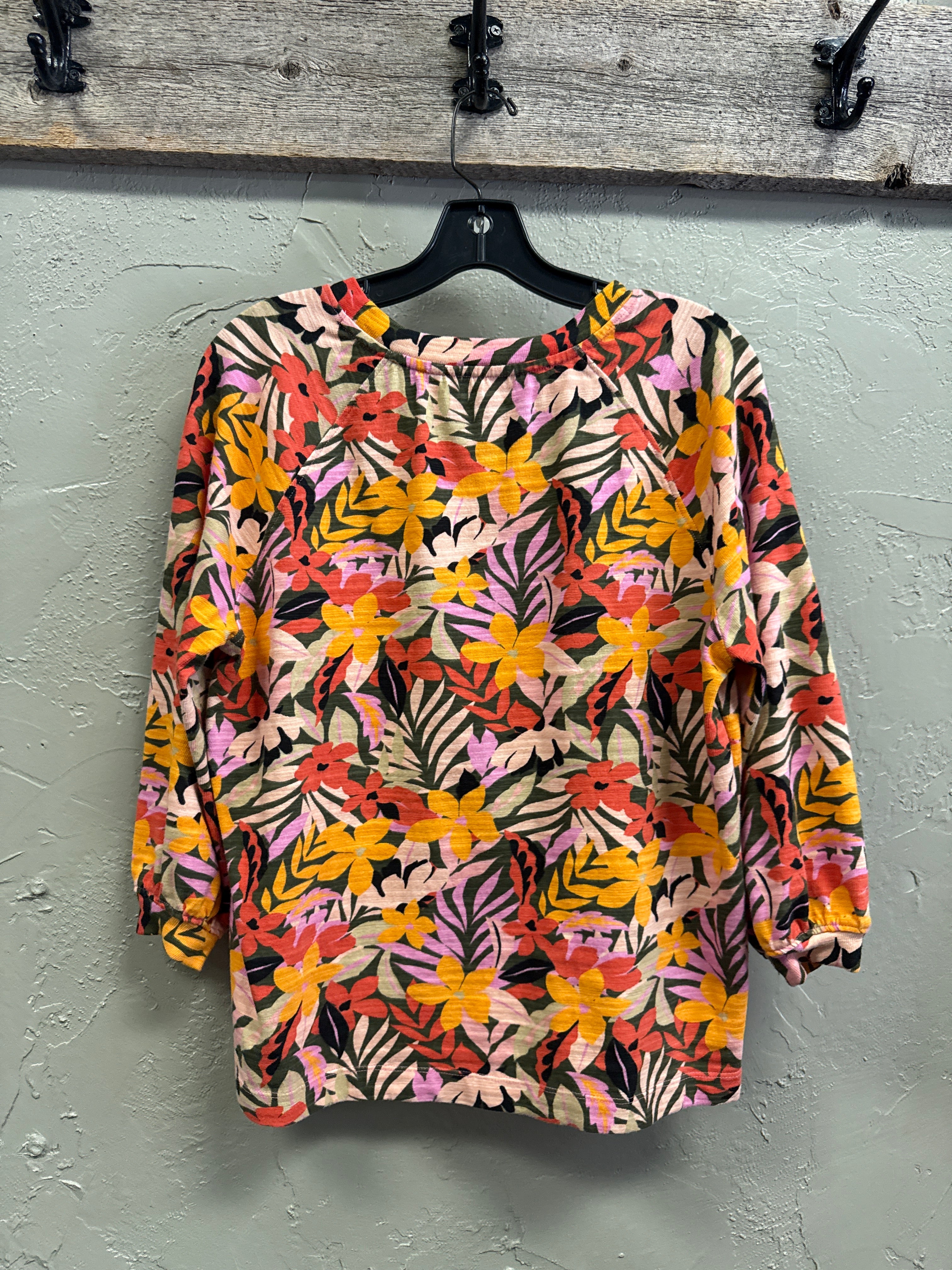 LOFT TROPICAL FLORAL PULLOVER (org$65)