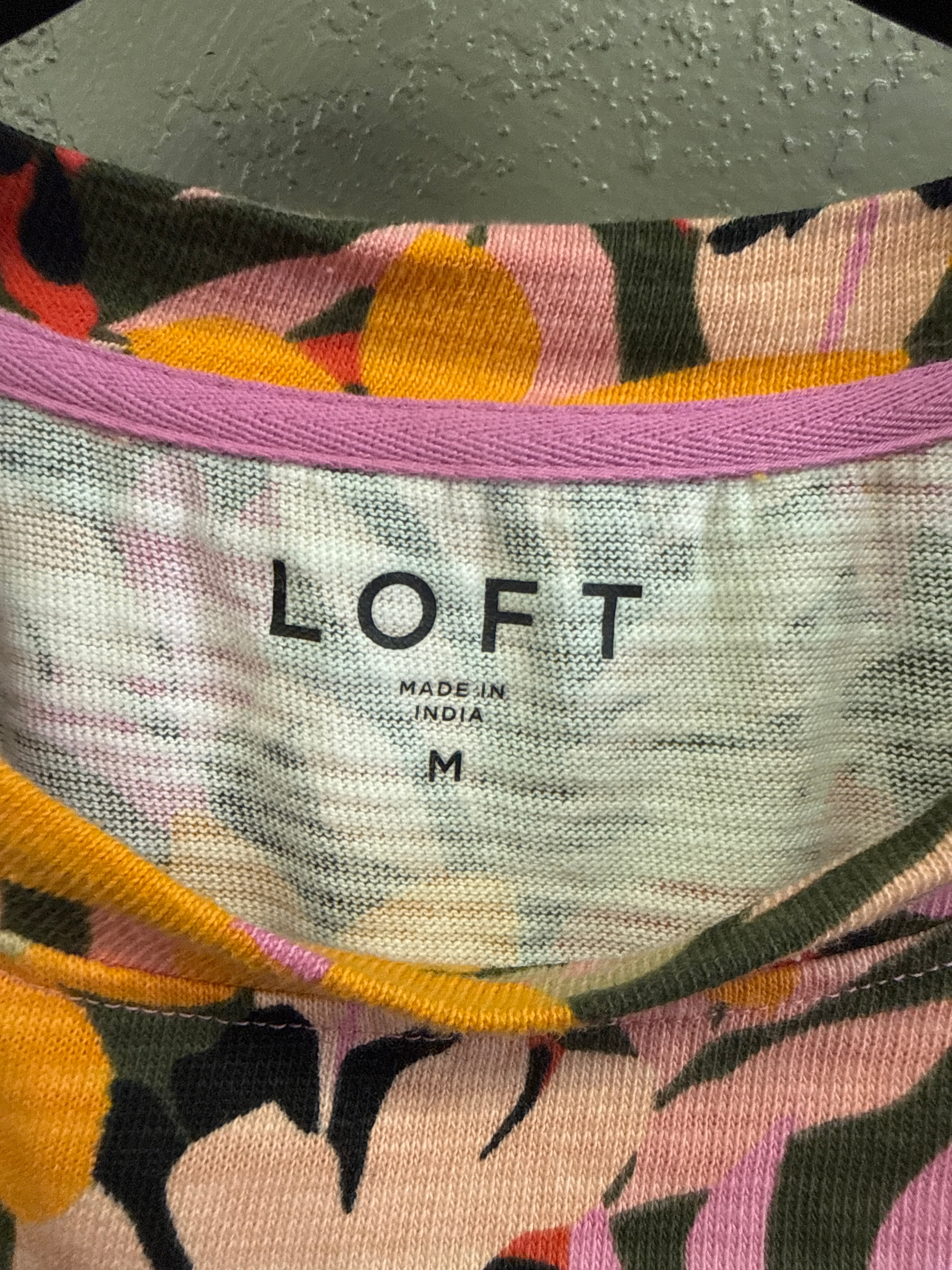 LOFT TROPICAL FLORAL PULLOVER (org$65)