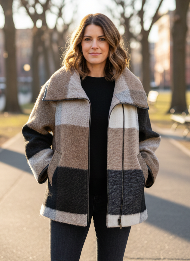 COLDWATER CREEK FUNNEL COLLAR COAT (org$140)