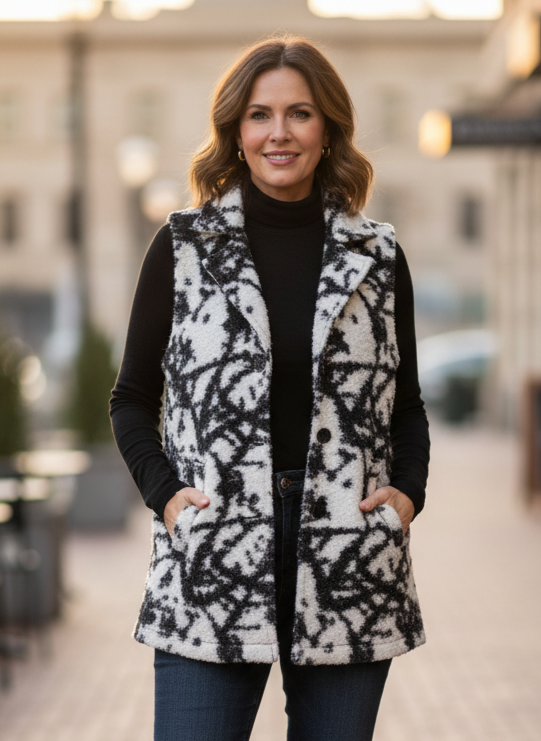 NWT Creation Notch Lapel Vest (org$65)