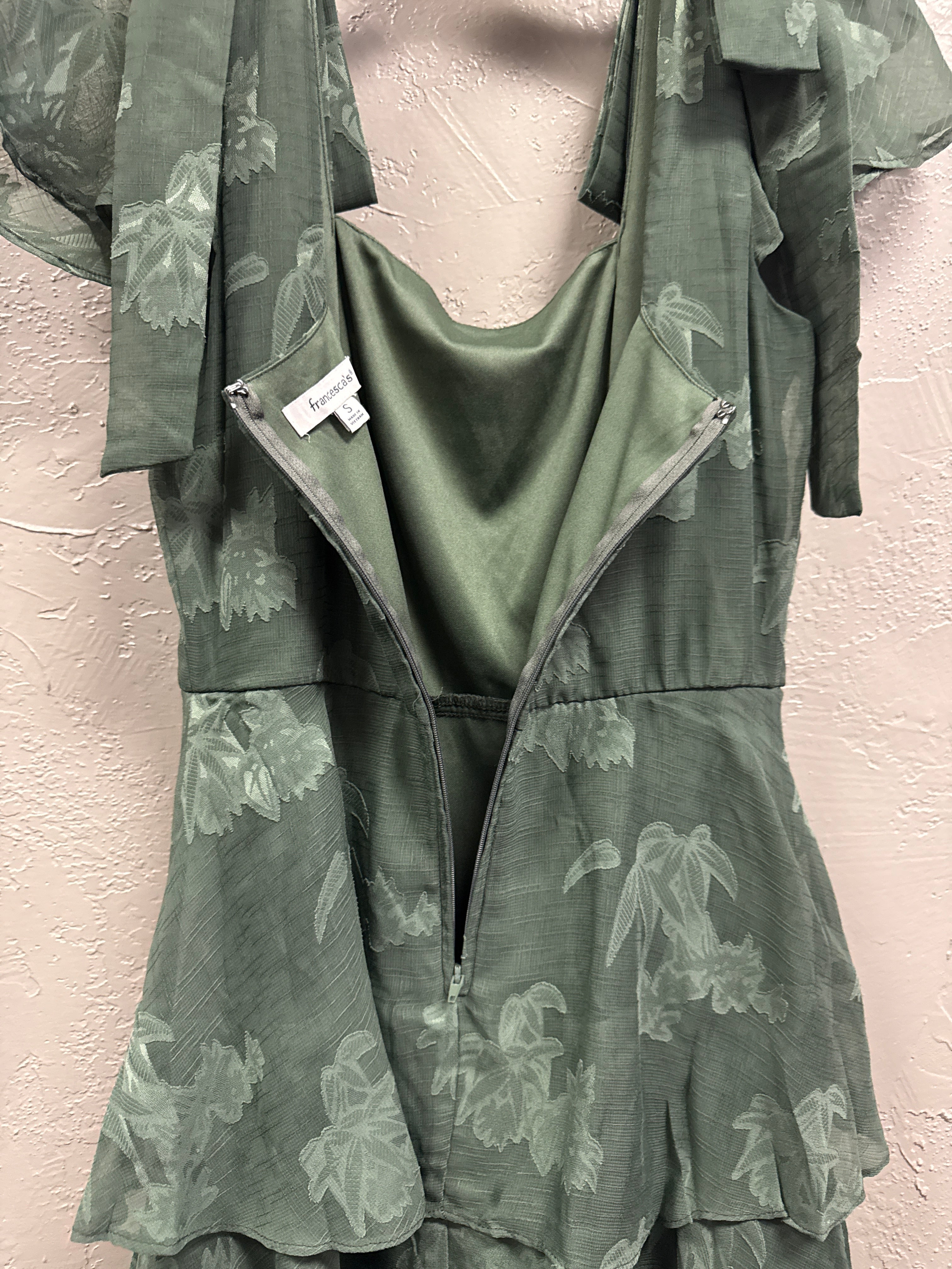 FRANCESCAS TIERED MIDI DRESS (org$78)