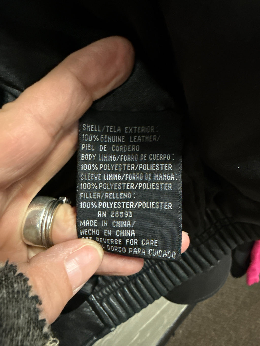 VTG 80's MEMBERS ONLY LEATHER BOMBER