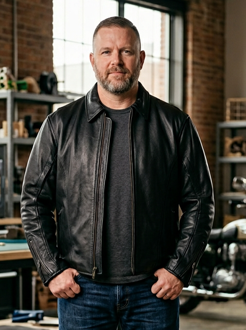 NWOT UNIK LEATHER JACKET