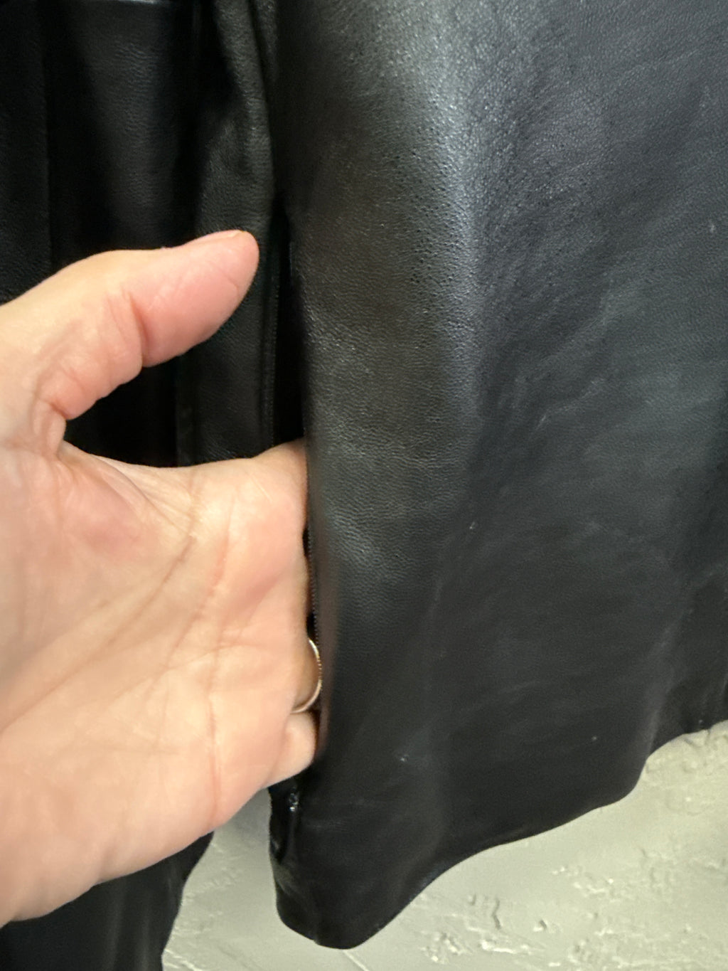 REACTION by KC LEATHER JACKET