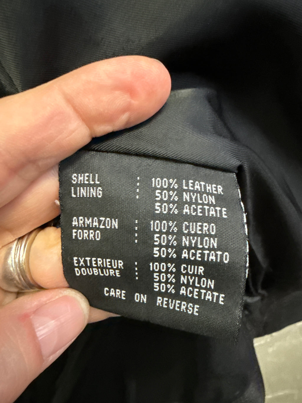 REACTION by KC LEATHER JACKET