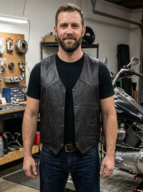 NWT HOT LEATHERS VEST (org$80)