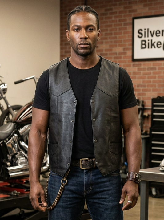 NWT SILVER BIKE RIDING VEST (org$75)