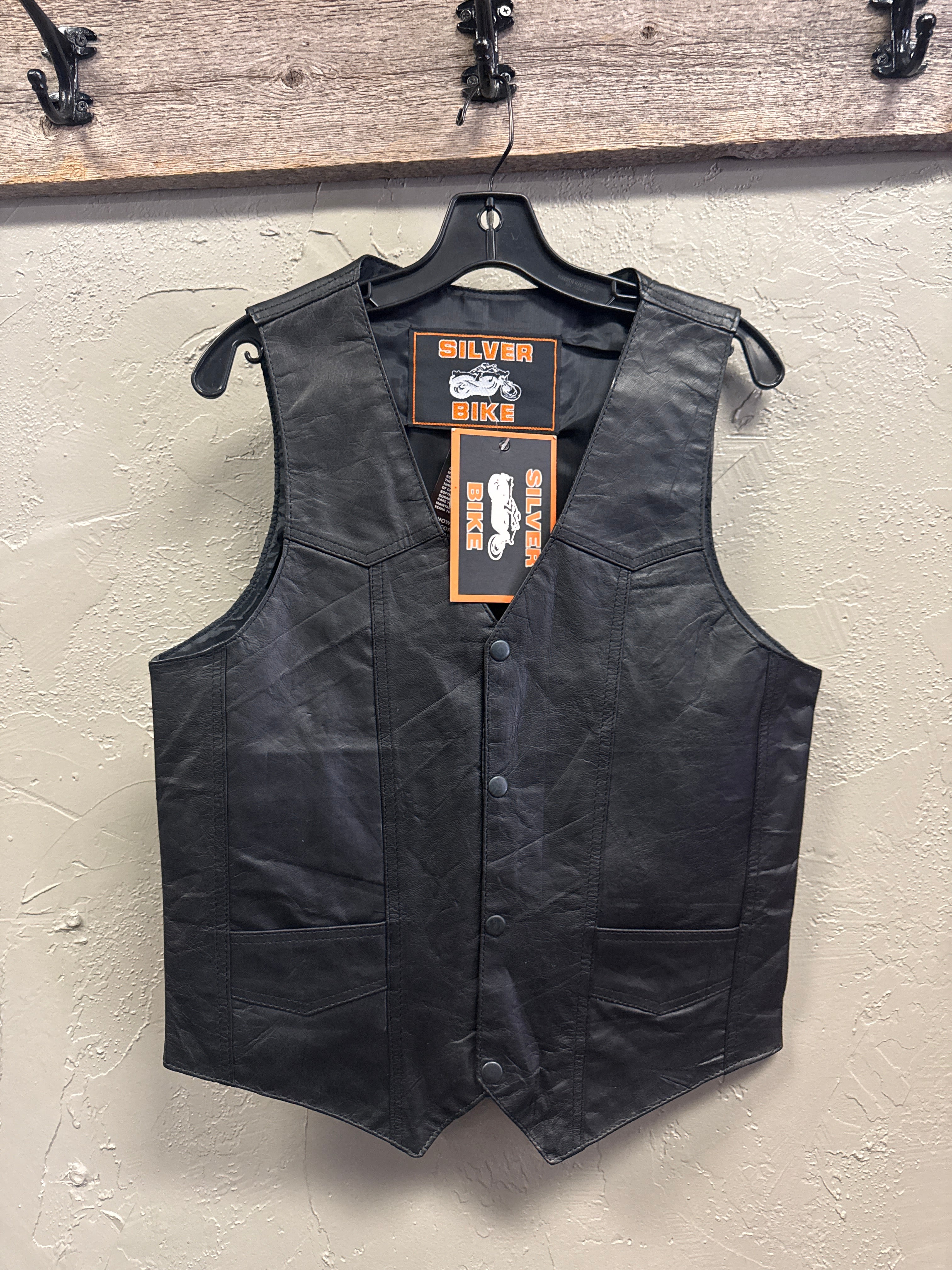 NWT SILVER BIKE RIDING VEST (org$75)