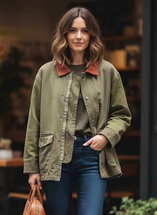 *TRI-TONE BARN COAT