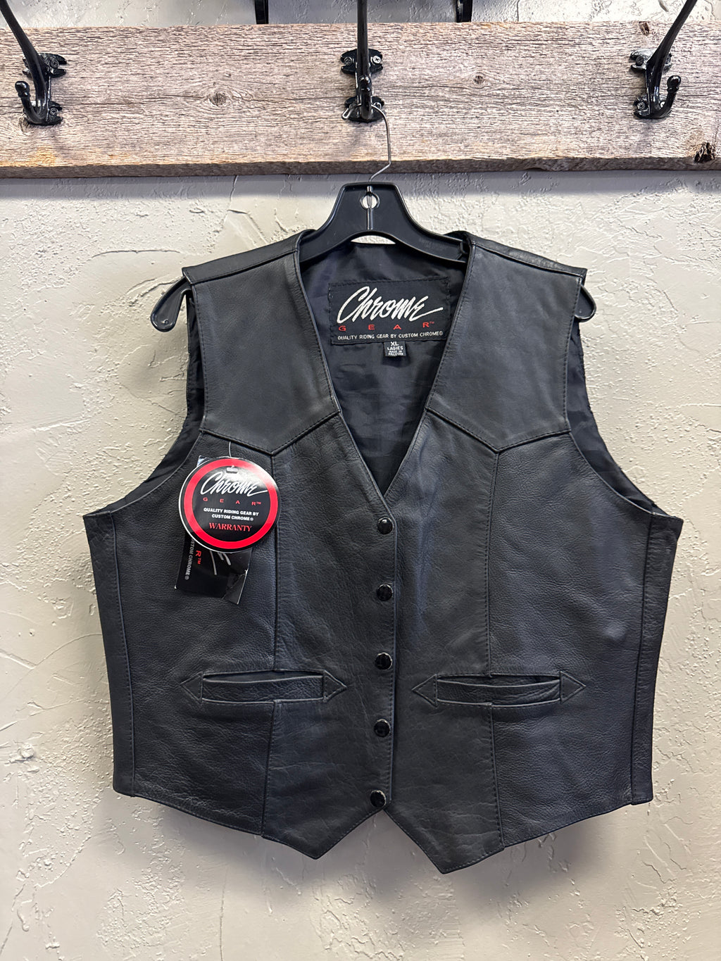 NWT CHROME GEAR LEATHER VEST