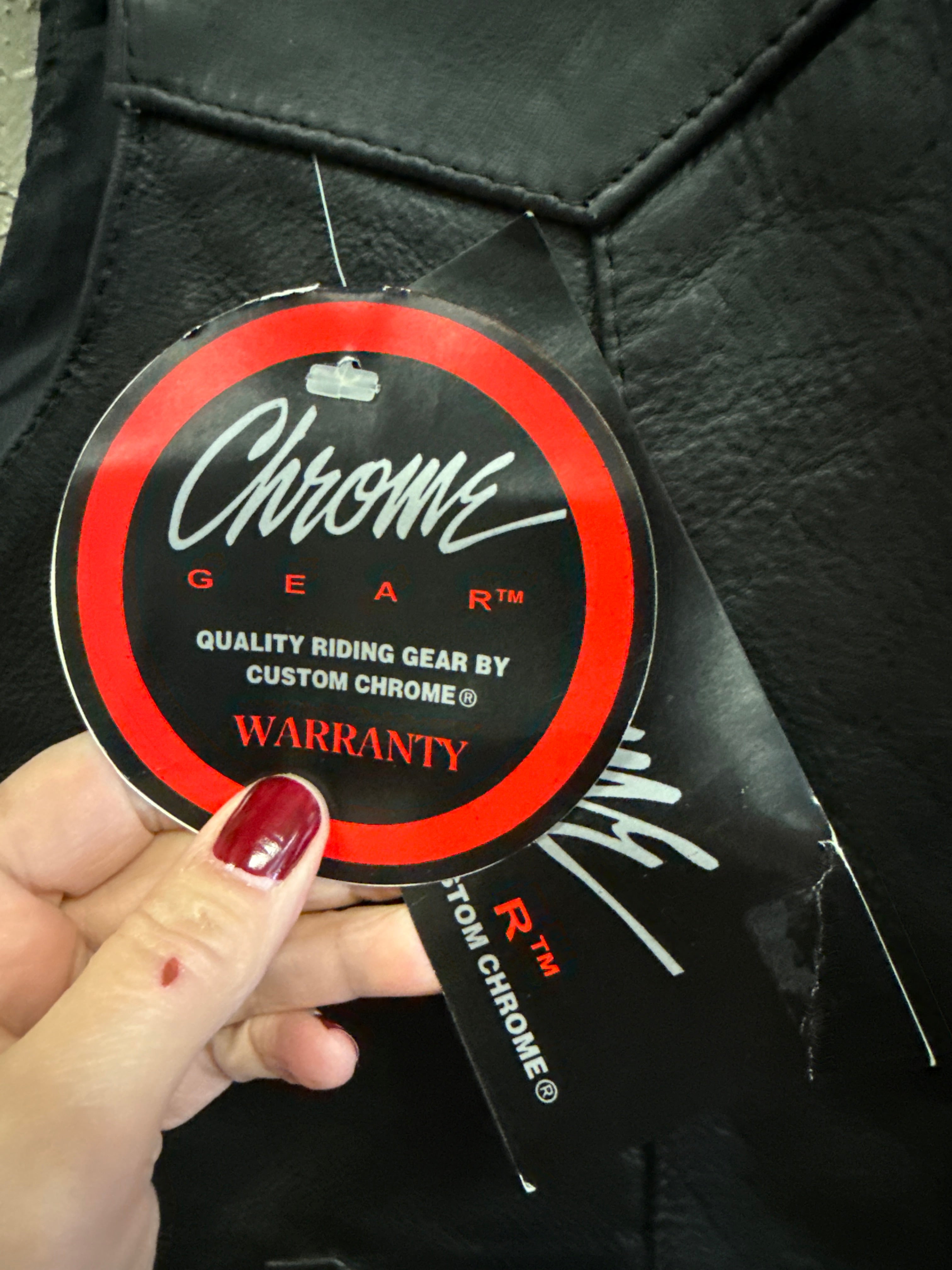 NWT CHROME GEAR LEATHER VEST